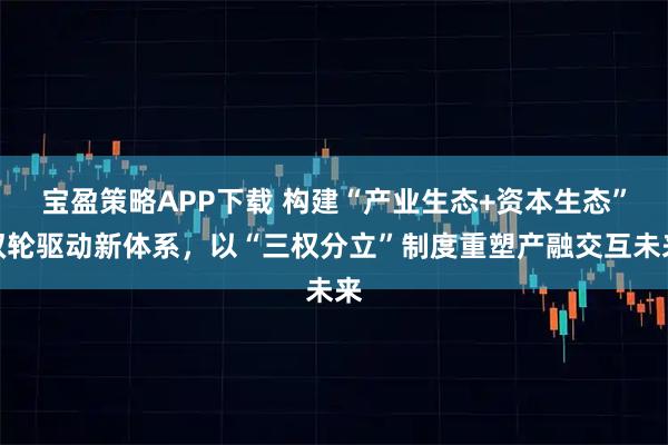 宝盈策略APP下载 构建“产业生态+资本生态”双轮驱动新体系，以“三权分立”制度重塑产融交互未来