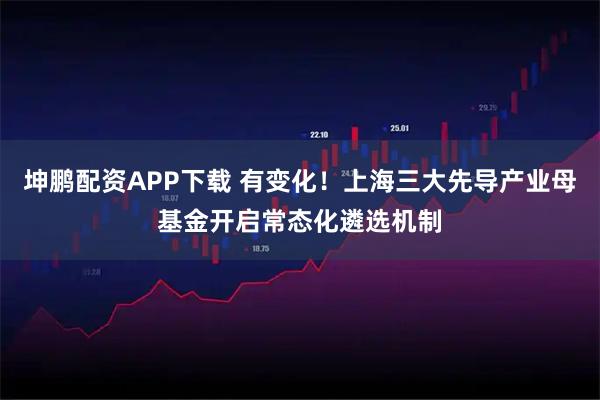 坤鹏配资APP下载 有变化！上海三大先导产业母基金开启常态化遴选机制